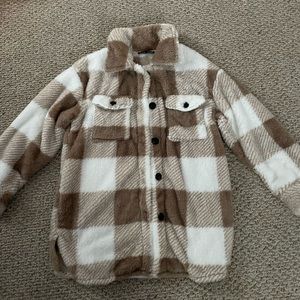 oversized fluffy flannel